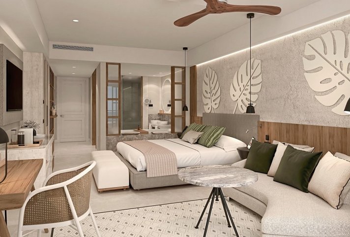 Secrets Playa Esmeralda Resort & Spa - Wohnbeispiel Junior Suite King (Zimmercodierungen JB1, JB2, JB3, JB4, JB5, JB6, JB7, JB8, JB9, UL1, UL2, UL3, UL4, UL5, UL7, UL8, DL1 & ULQ)