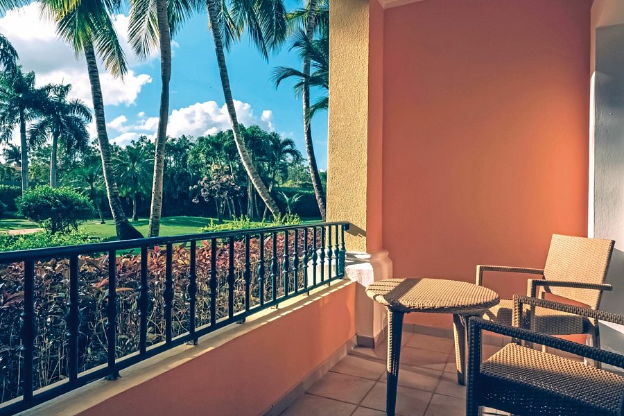 Iberostar Selection Hacienda Dominicus - Beispiel Balkon Premium Tropical View (Zimmercodierung DBG)