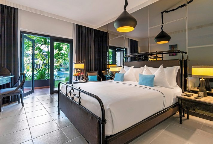 Shinta Mani Angkor - Wohnbeispiel Bayon Room (Zimmercodierung UB1)