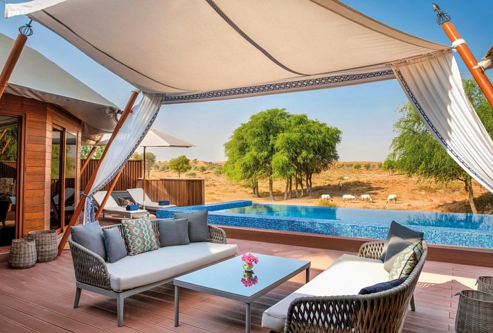 The Ritz-Carlton Ras Al Khaimah, Al Wadi Desert - Wohnbeispiel Al Khaimah Tented Pool Villa (Zimmercodierung VB3)