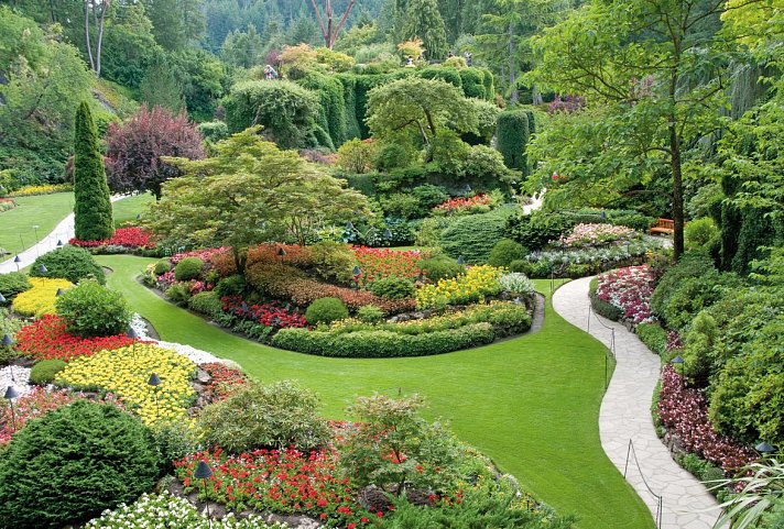 Im Land der Berge und Seen - Butchart Gardens