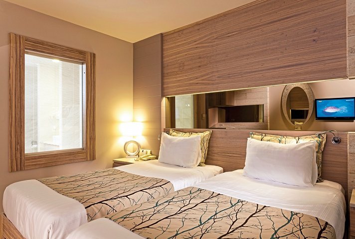 Melas Resort Hotel - Wohnbeispiel Doppelzimmer (Zimmercodierungen DB1 & DC1)