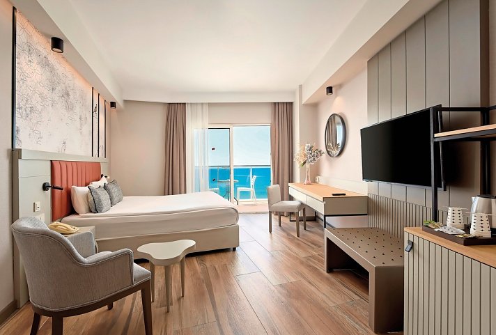 Seaden Sea Planet Resort & Spa - Wohnbeispiel Doppelzimmer Meerblick (Zimmercodierungen DBM, DCM, DFM & DC1)