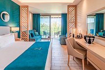 Almyros Beach Resort & Spa - Wohnbeispiel Juniorsuite Gartenblick (Zimmercodierung J1G)
