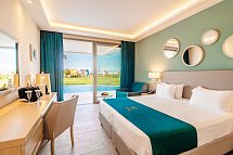Almyros Beach Resort & Spa - Wohnbeispiel Doppelzimmer Deluxe Gartenblick (Zimmercodierung DDG)