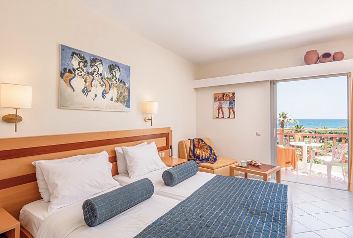 Anissa Beach - Wohnbeispiel Doppelzimmer Meerblick (Zimmercodierung DBM)