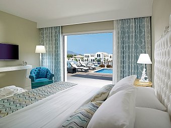 Anemos Luxury Grand Resort - Wohnbeispiel Doppelzimmer Privat Pool (Zimmercodierung D1R)
