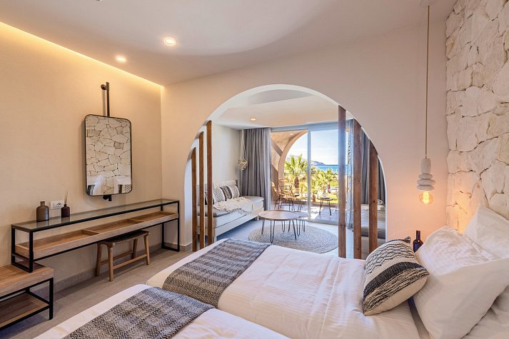Eliros Mare Beachfront Poem Hotel - Wohnbeispiel Doppelzimmer Superior 1. Reihe (Zimmercodierung DS2)