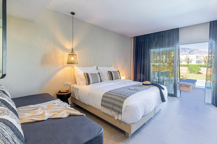 Eliros Mare Beachfront Poem Hotel - Wohnbeispiel Doppelzimmer Superior Privat Pool (Zimmercodierung DSR)