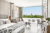 Ikos Aria - Wohnbeispiel Juniorsuite Privatgarten Gartenblick (Zimmercodierung JBG)