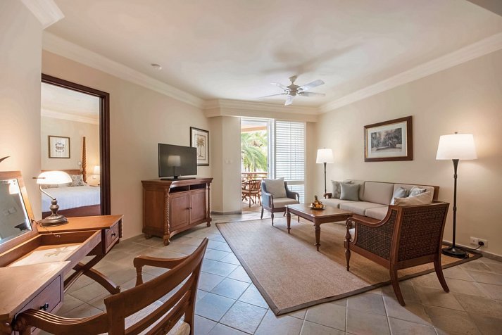 The Residence Mauritius - Wohnbeispiel Colonial Gardenview Senior Suite (Zimmercodierungen WBG & WC1)