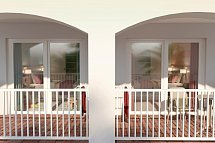 Calimera Fido Gardens - Modellbild Balkon (Zimmercodierung FV2)