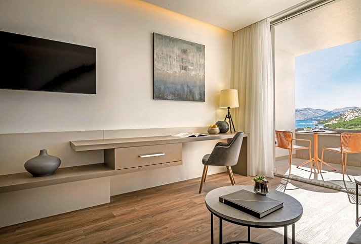 Aminess Laurel Khalani Hotel - Wohnbeispiel Doppelzimmer Deluxe seitl. Meerblick (DDN) (Zimmercodierung DDN)