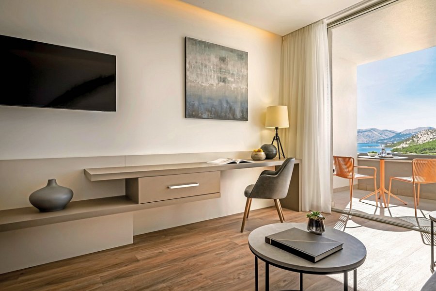 Aminess Laurel Khalani Hotel - Wohnbeispiel Doppelzimmer Deluxe seitl. Meerblick (DDN) (Zimmercodierung DDN)