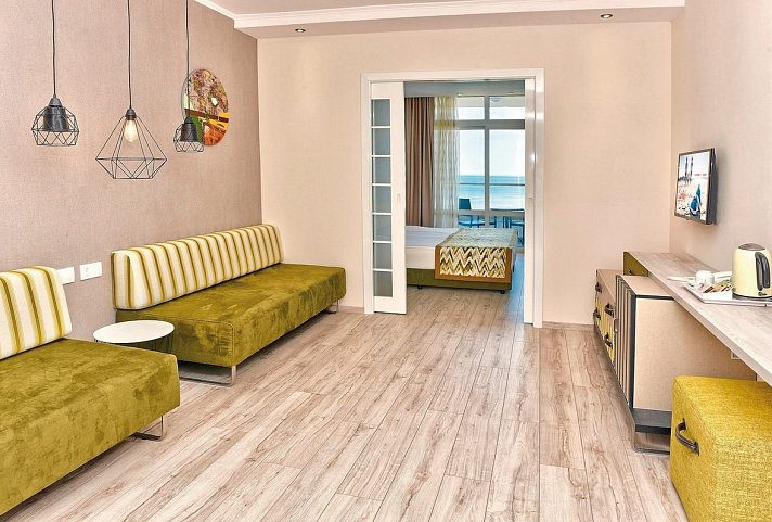 GRIFID Encanto Beach - Wohnbeispiel Familienzimmer Meerblick (Zimmercodierung F1M)