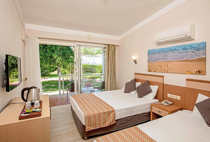 Seher Kumköy Star Resort & Spa - Wohnbeispiel Doppelzimmer Gartenblick (Zimmercodierungen DBG & DCG)