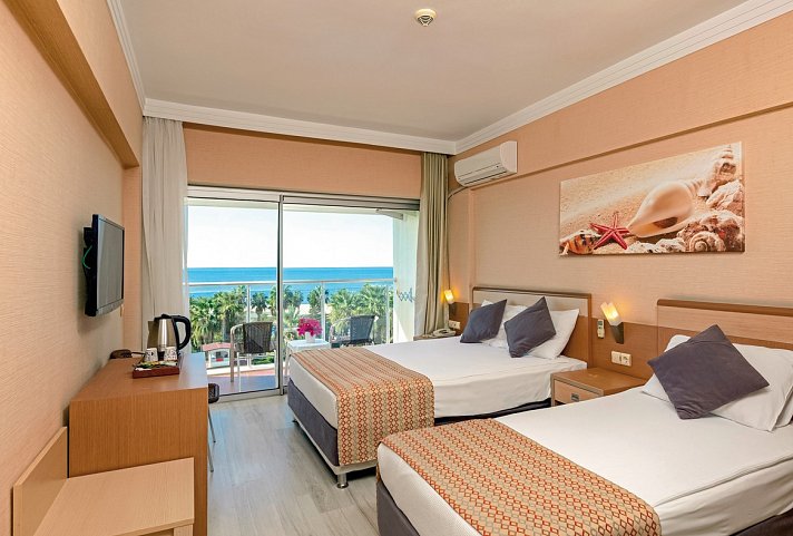 Seher Kumköy Star Resort - Wohnbeispiel Doppelzimmer Meerblick (Zimmercodierungen DBM & DCM)