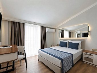 Q Ella Beach Hotel - Wohnbeispiel Doppelzimmer Dachgeschoss (Zimmercodierung DE2)