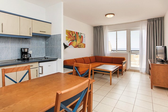 Palm Garden - Wohnbeispiel Appartement Meerblick (Zimmercodierung ABM)