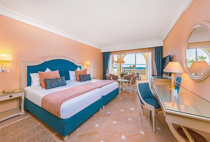 Steigenberger Marhaba Thalasso Hammamet - Wohnbeispiel Doppelzimmer Meerblick (Zimmercodierungen DBM & DCM)