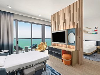 Hampton by Hilton Marjan Island - Wohnbeispiel Family Guest Room Unit Sea View (Zimmercodierung F1M)