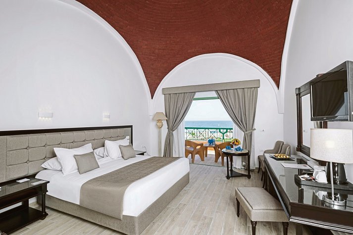 Akassia Swiss Resort - Wohnbeispiel Doppelzimmer Meeresfront (Zimmercodierungen DBO & DCO)