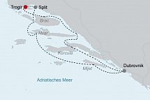 Blaue Reise Adria Kreuzfahrt ab/bis Trogir